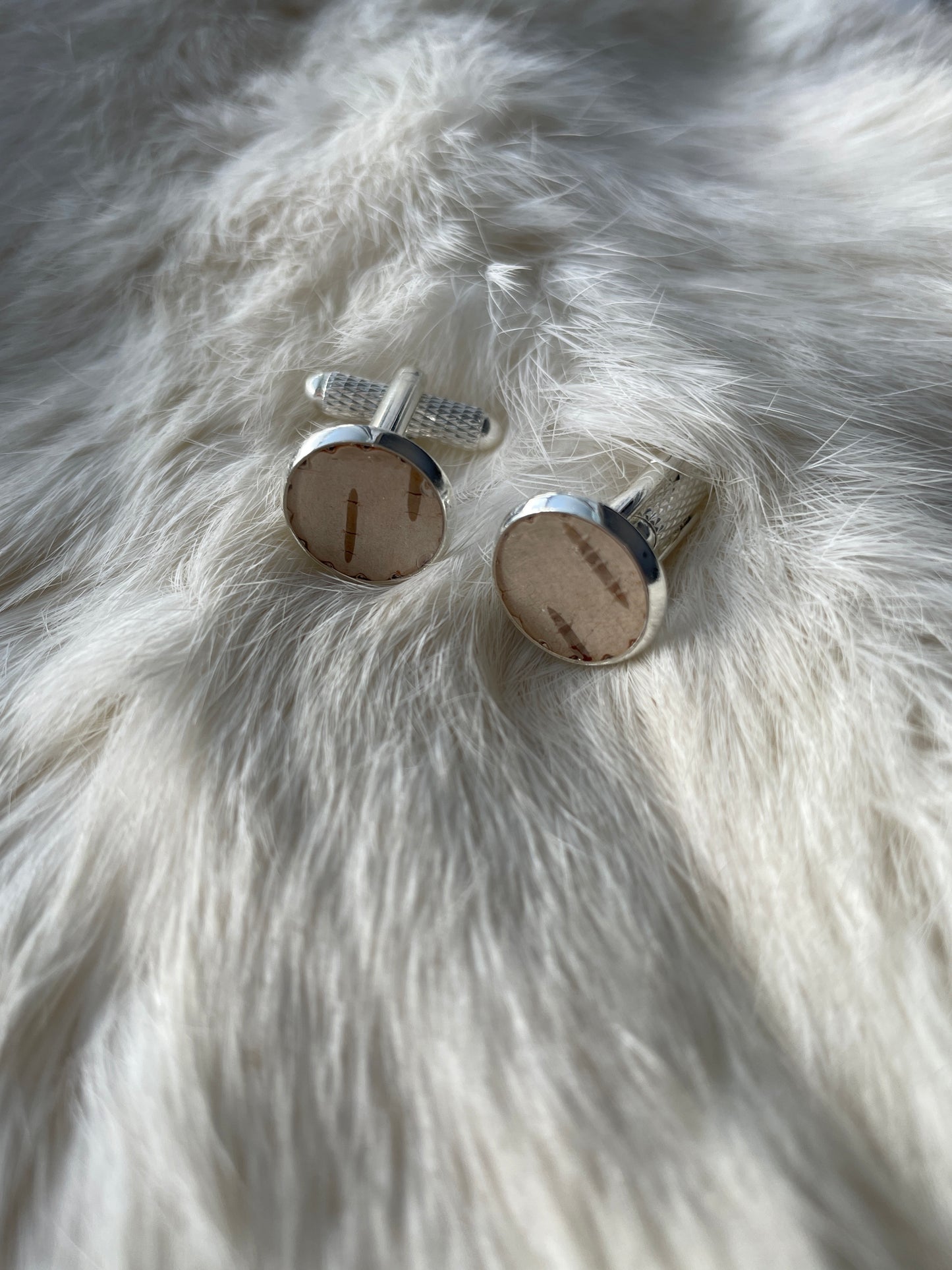 Birch bark Cufflinks