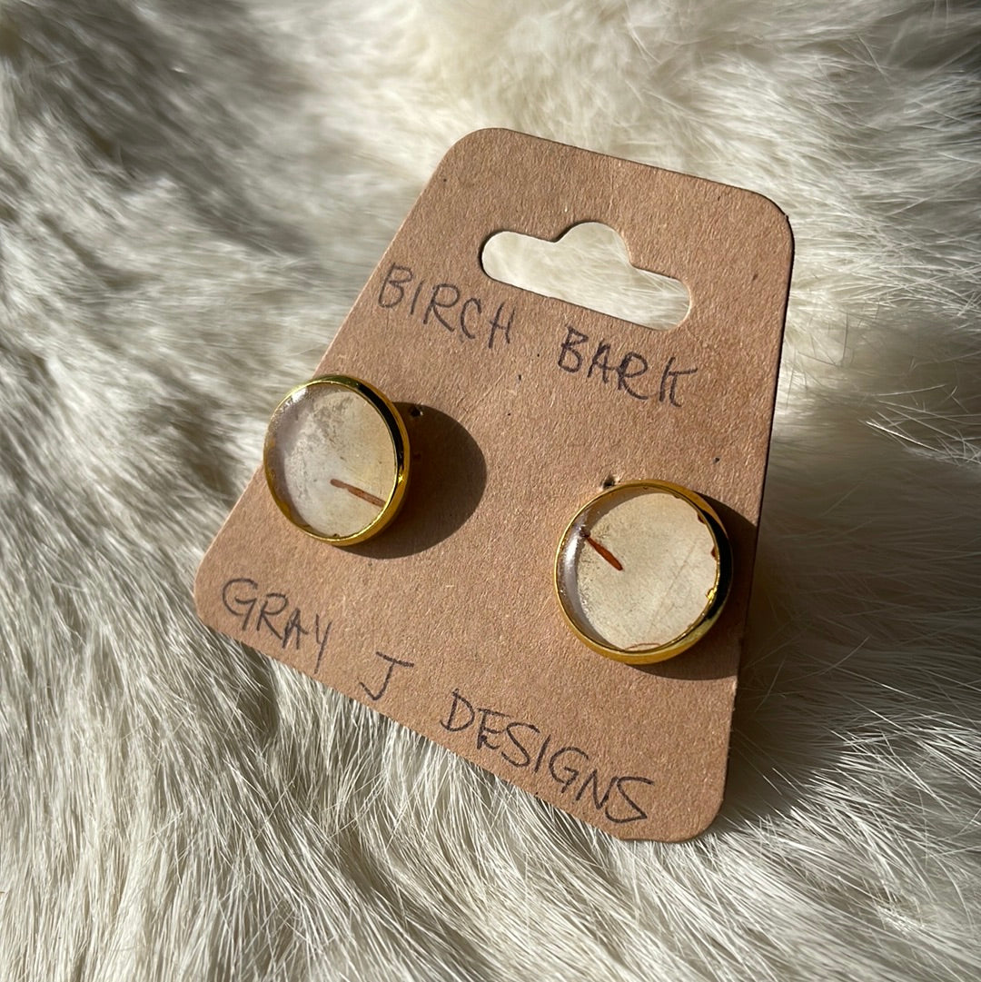 Birch bark Cufflinks