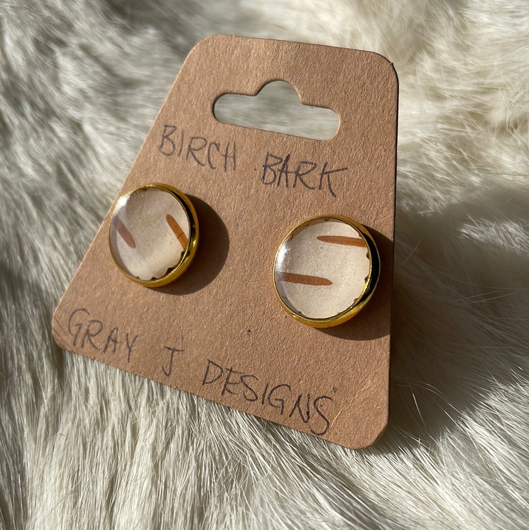 Birch bark Cufflinks