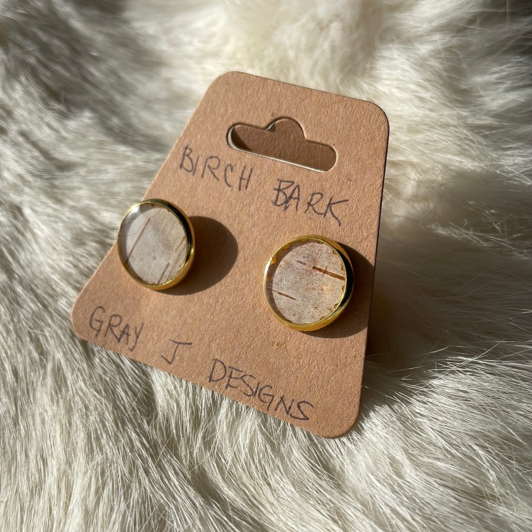 Birch bark Cufflinks