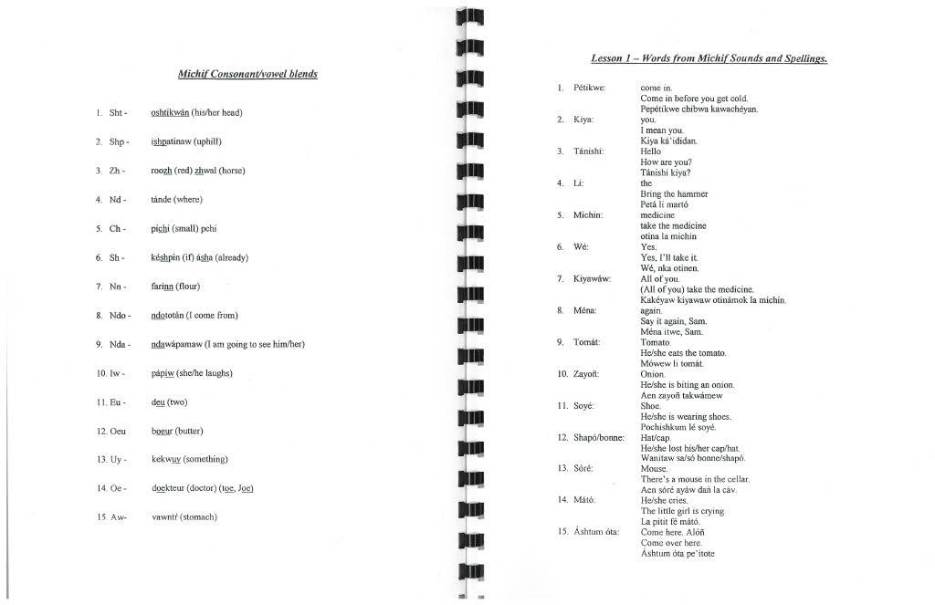 MRC - Conversational Michif for Beginners 2002