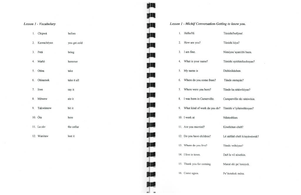 MRC - Conversational Michif for Beginners 2002