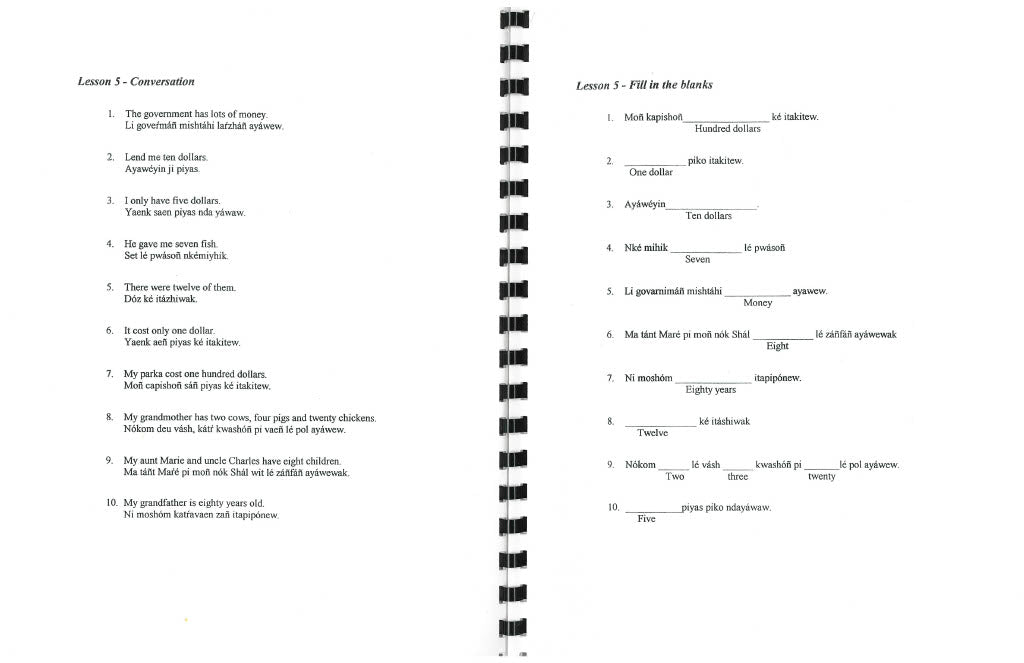 MRC - Conversational Michif for Beginners 2002