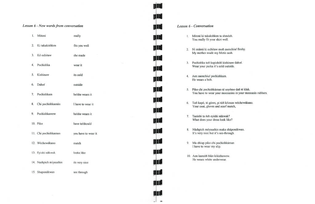 MRC - Conversational Michif for Beginners 2002