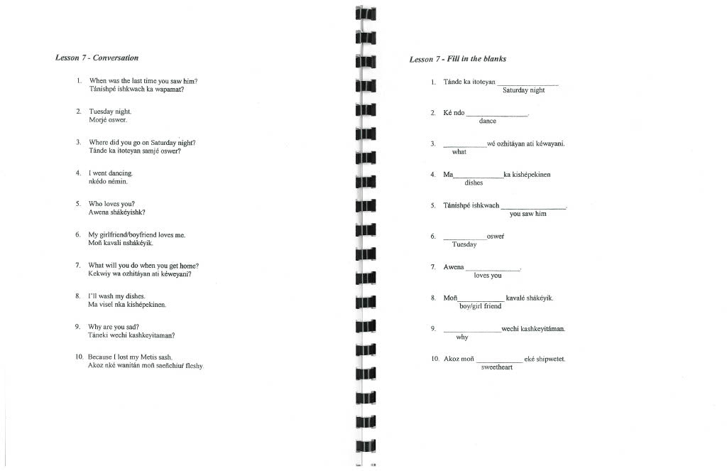 MRC - Conversational Michif for Beginners 2002
