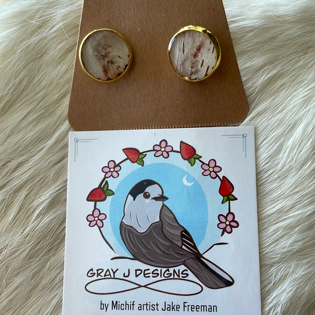 Birch bark Cufflinks