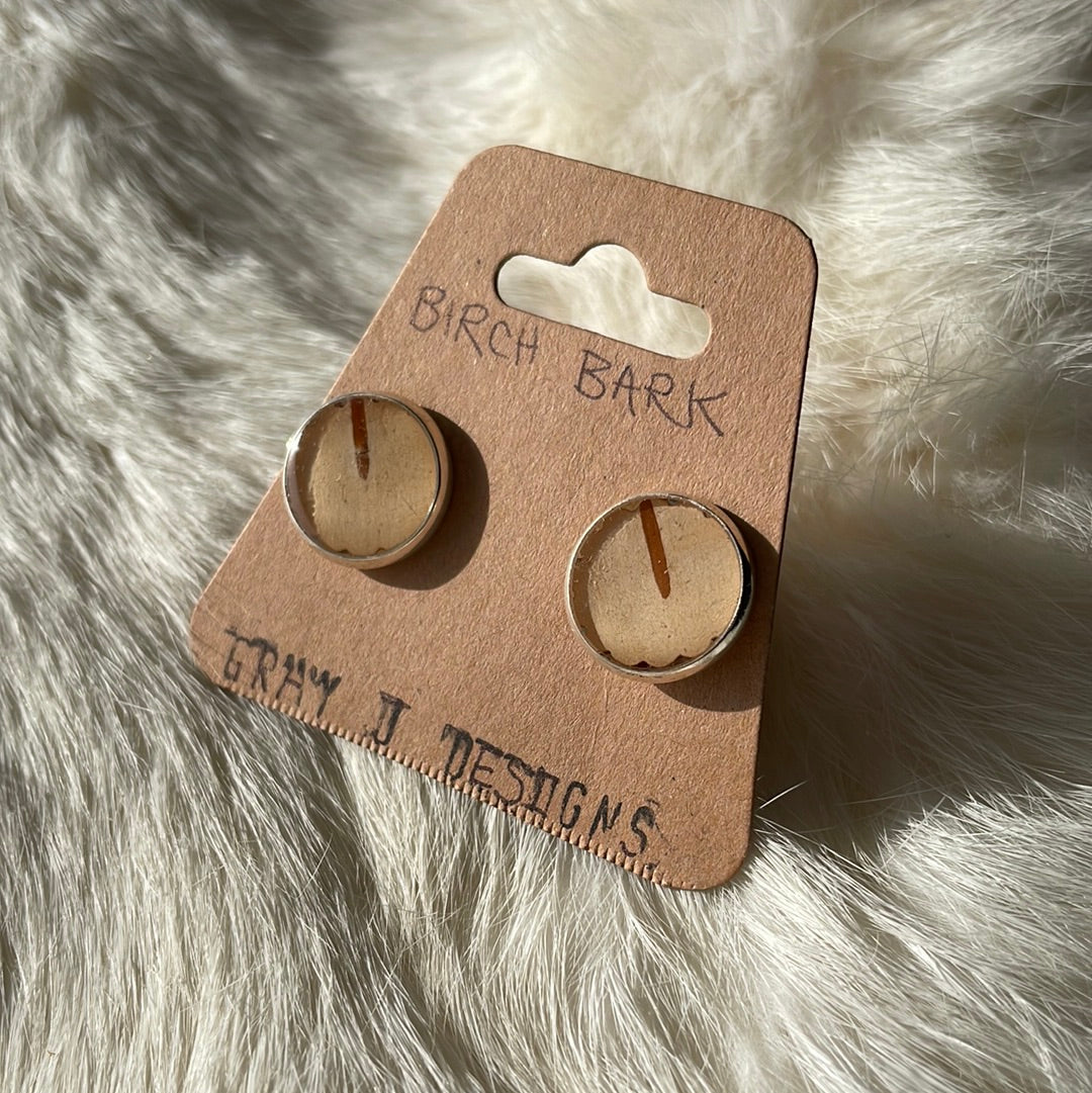 Birch bark Cufflinks