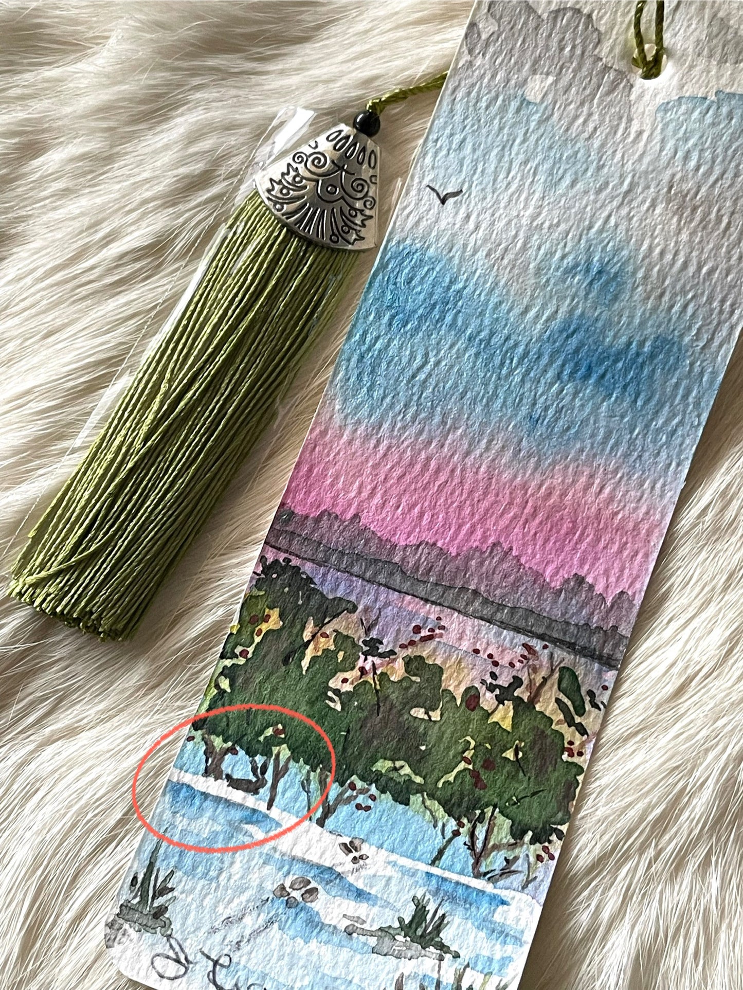 Water colour bookmarks