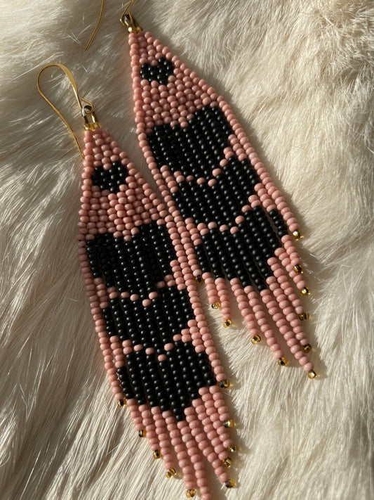 Black heart 🖤 fringe