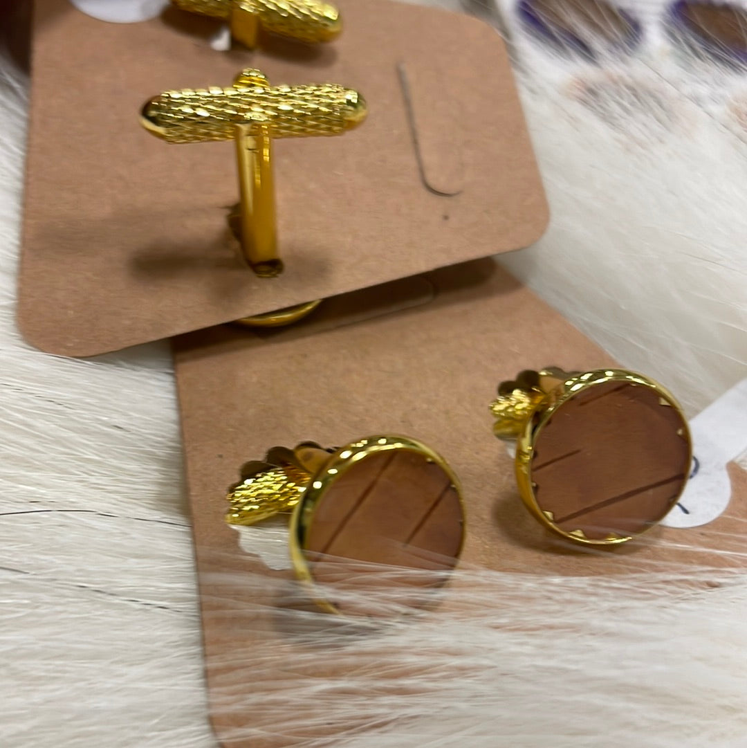 Birch bark Cufflinks