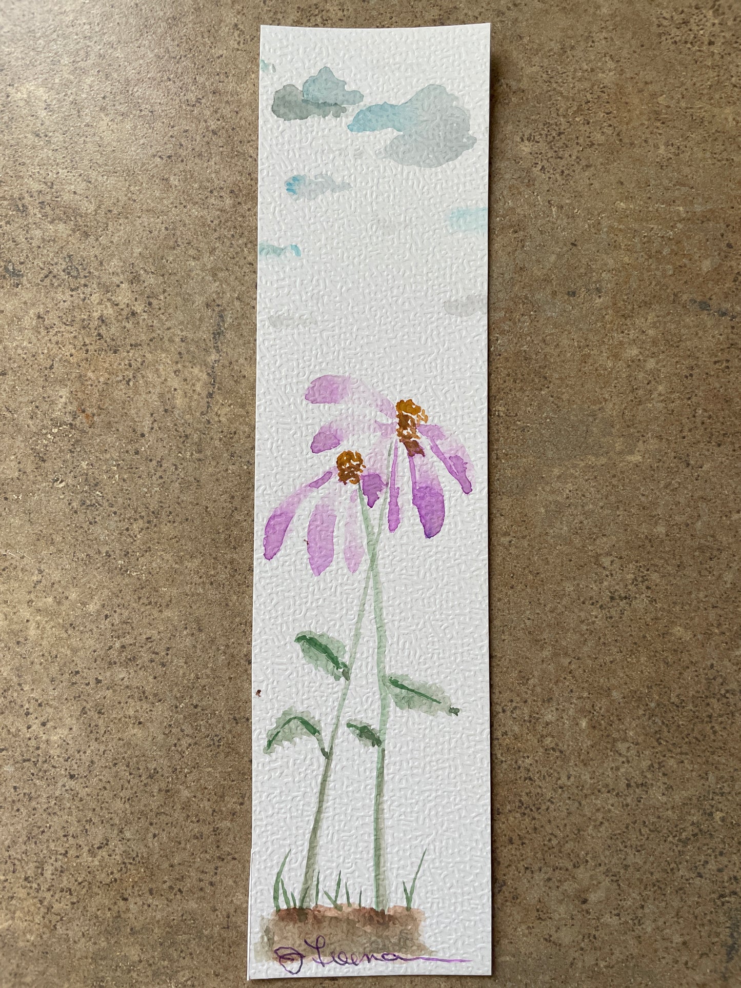 Water colour bookmarks