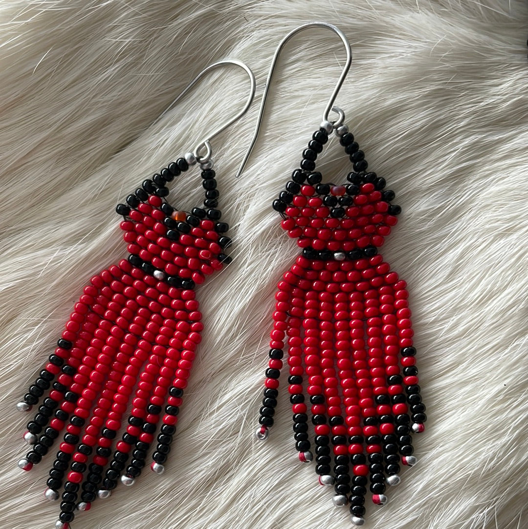 REDress earrings or pendant (fringe)