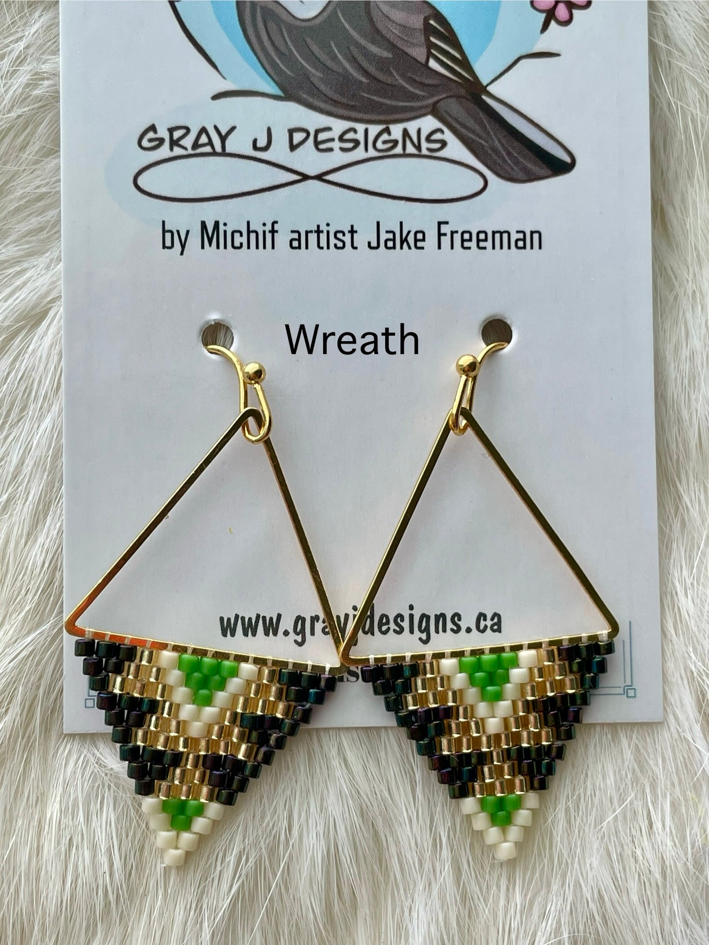 Petit triangles (earrings)