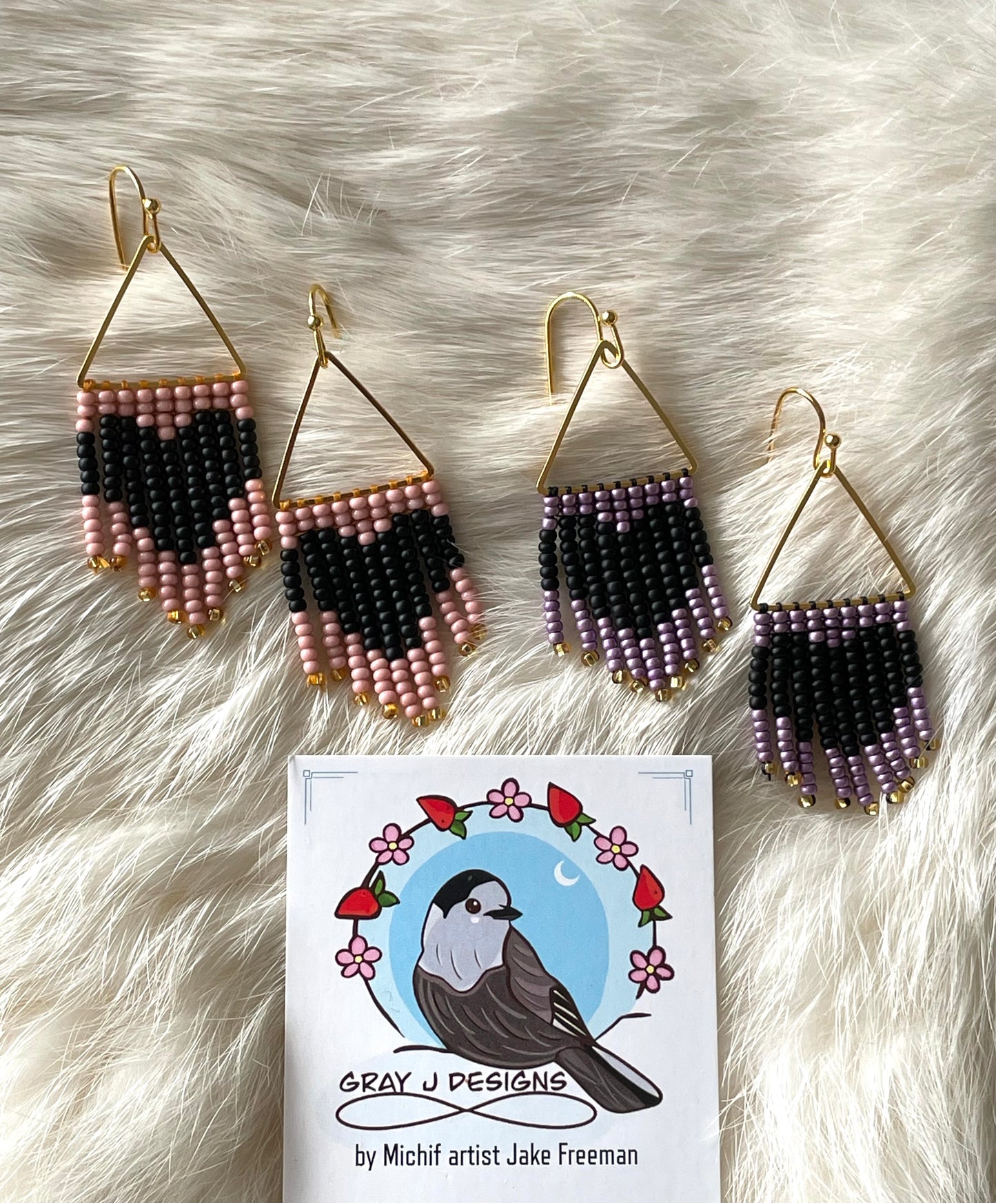 Black heart mini fringe