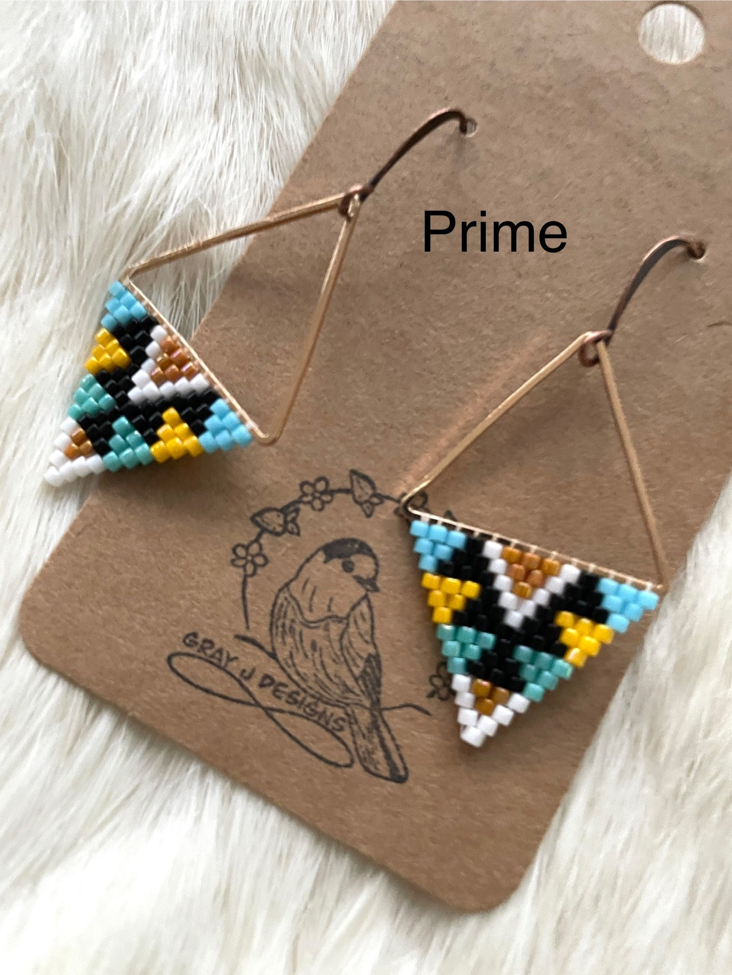 Petit triangles (earrings)