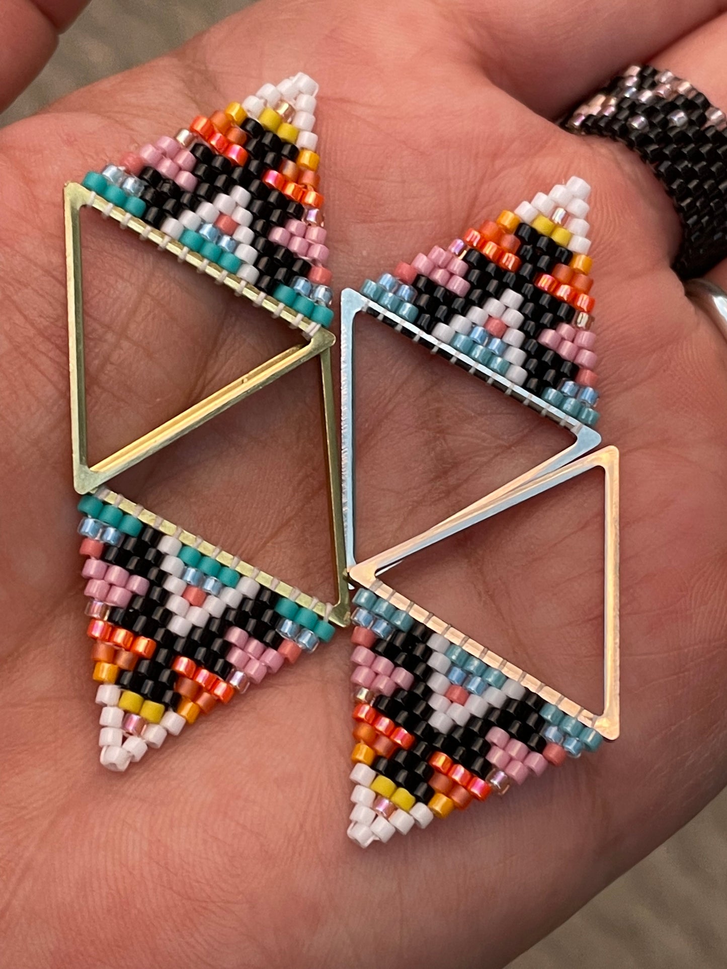 Petit triangles (earrings)