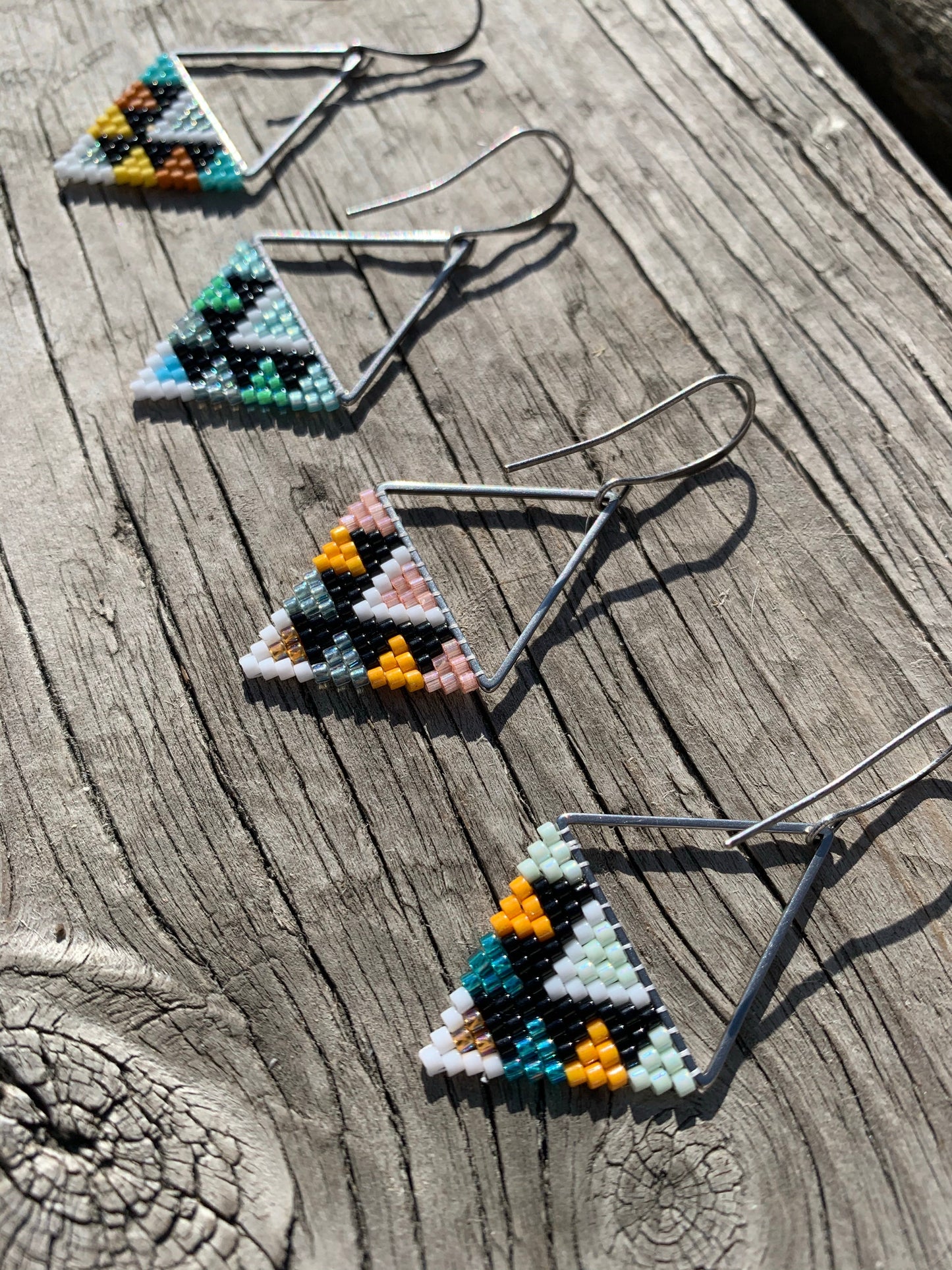 Petit triangles (earrings)