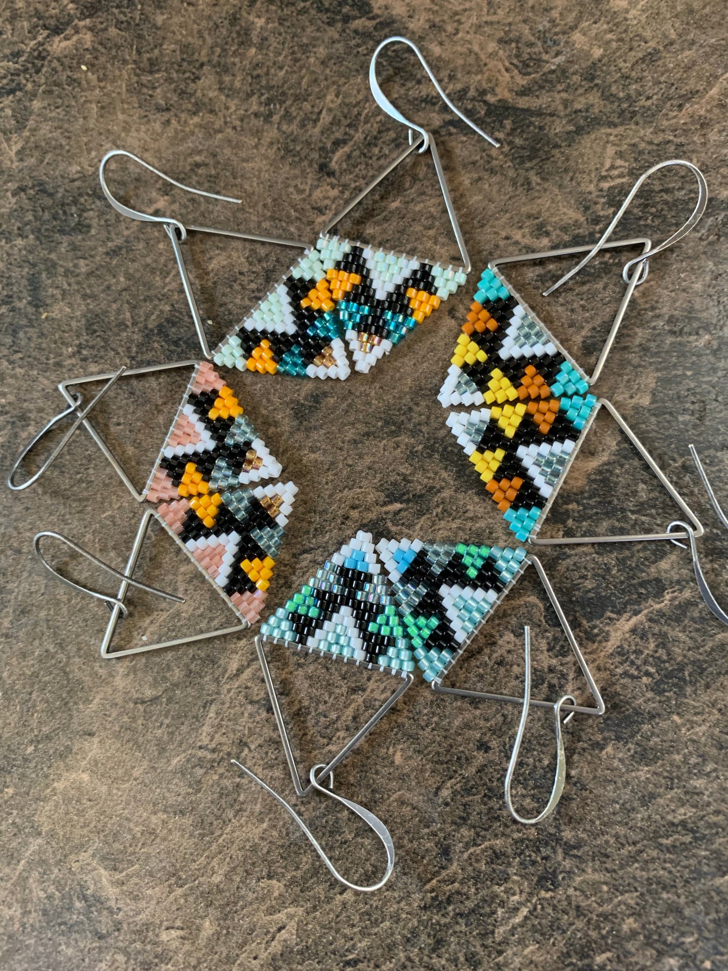 Petit triangles (earrings)